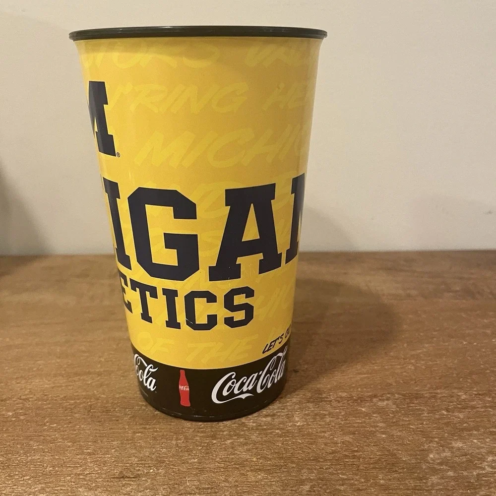 Michigan Wolverines Stadium Cups Set of 5 Coca Cola 2022 Football Athletics